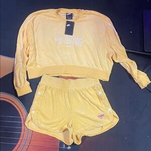 Nike Golden Yellow Lounge Set